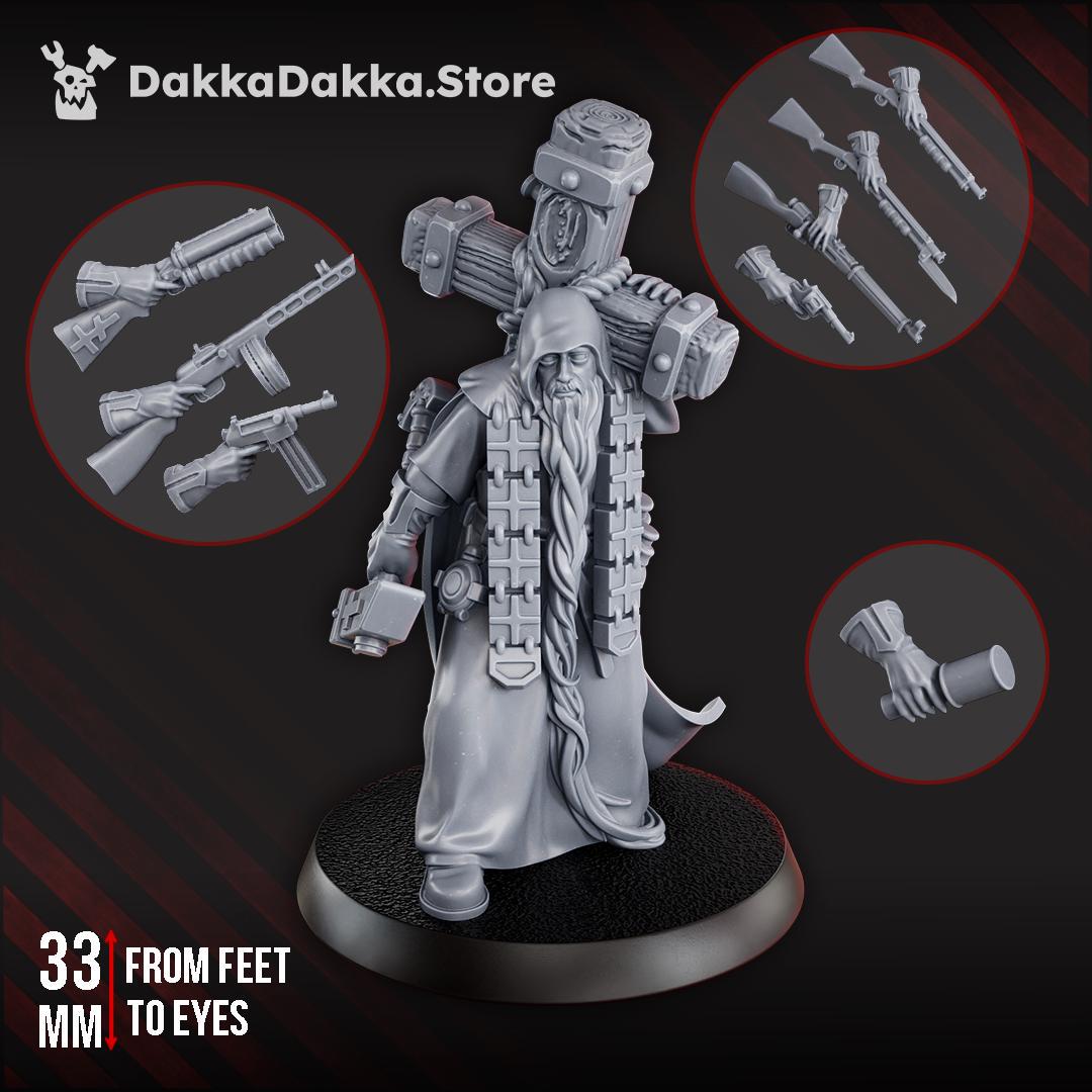 Schemonk Avvakum - 3D printed miniature  - Wargaming - Trench Grimdark
