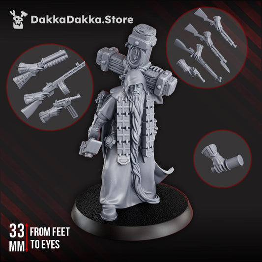 Schemonk Avvakum - 3D printed miniature  - Wargaming - Trench Grimdark
