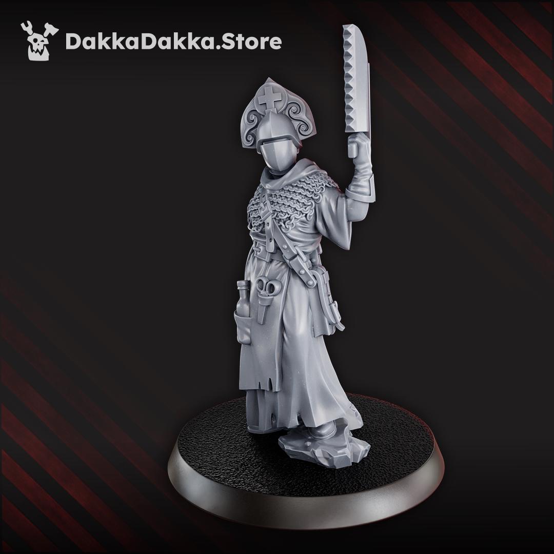 Ada The Sawbones - 3D printed miniature  - Wargaming - Trench Grimdark