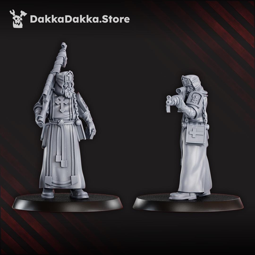 Voroshilov Brothers, the Sniper Twins - 3D printed miniature  - Wargaming - Trench Grimdark