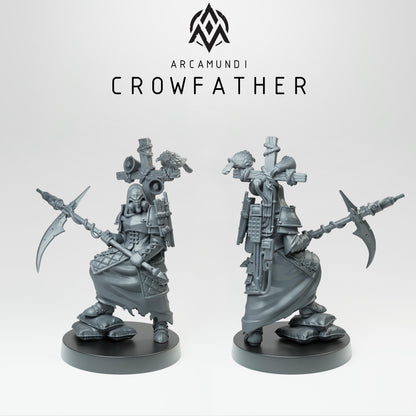 The Crowfather - Prophet of War - 3D printed Grimdark Miniature