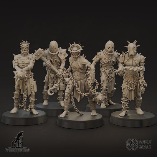The Court Wretcheds - 3D printed miniature  - Wargaming - Trench Grimdark