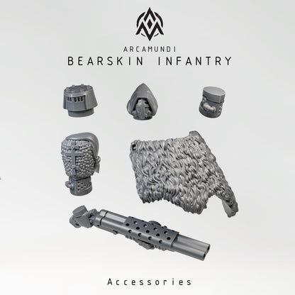 Bearskin Heavy Infantry - Shotgun - 3D printed Grimdark Miniature