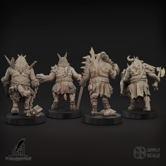 Yokes Fiends Demon Warriors - 3D printed Grimdark Miniature