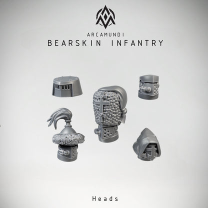 Bearskin Heavy Infantry - Greataxe - 3D printed Grimdark Miniature