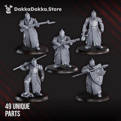 Holy Steel Battalion - 3D printed miniature  - Wargaming - Trench Grimdark