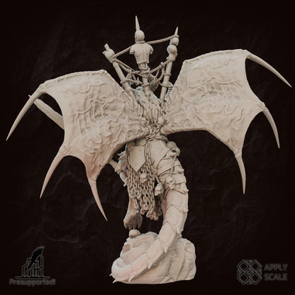 The Court Preator Warrior Deamon - 3D printed miniature  - Wargaming - Trench Grimdark - 3D printed Grimdark Miniature