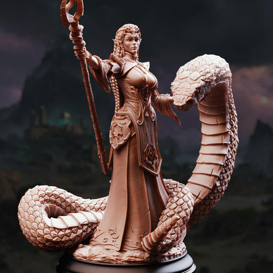 Elf Snake Sorceress Zarya - A Wild Hunt By Dm Stash