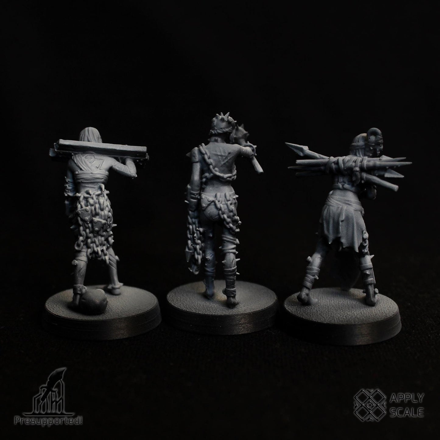 The Court - Wretched slaves - 3D printed Grimdark Miniature