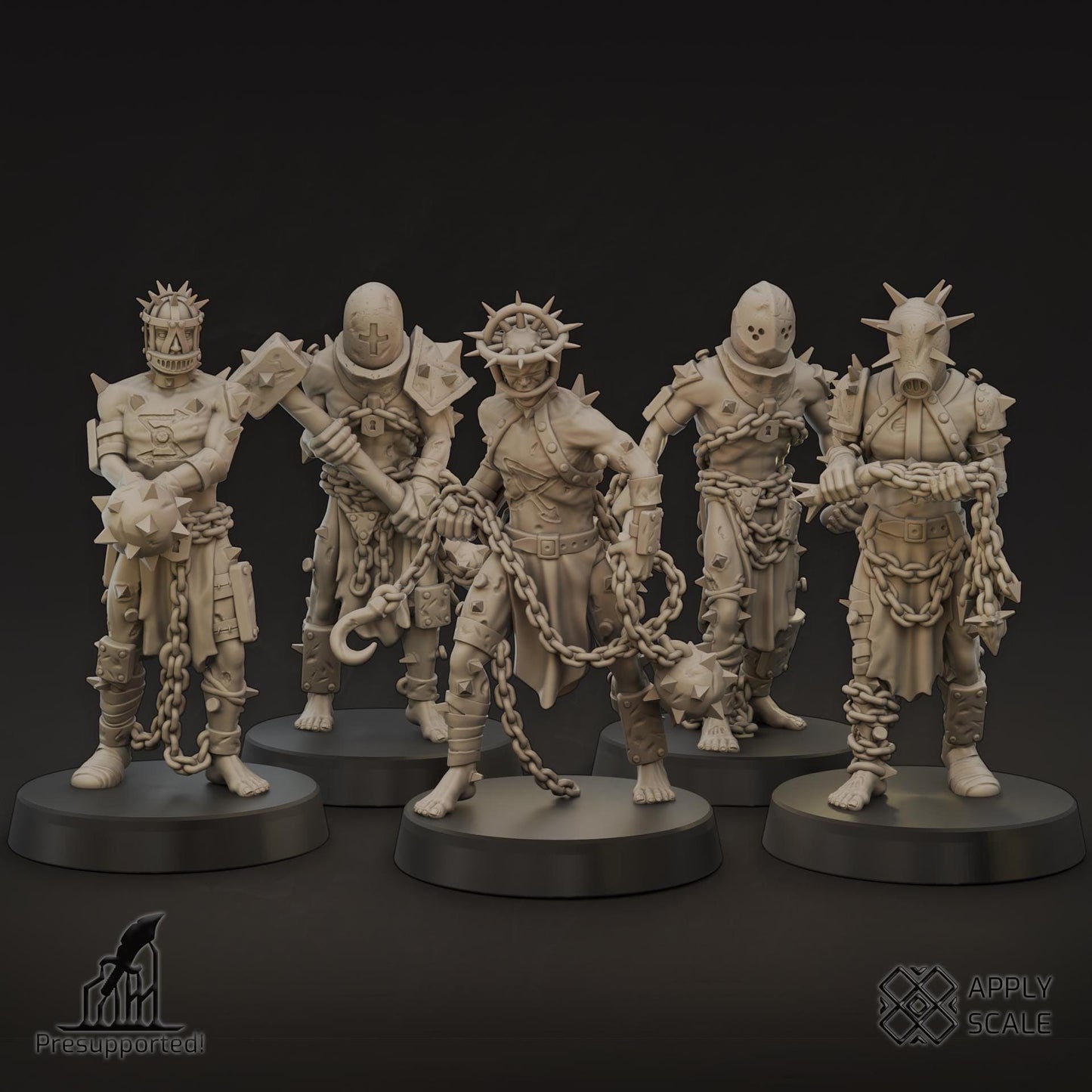 The Court Wretcheds - 3D printed miniature  - Wargaming - Trench Grimdark