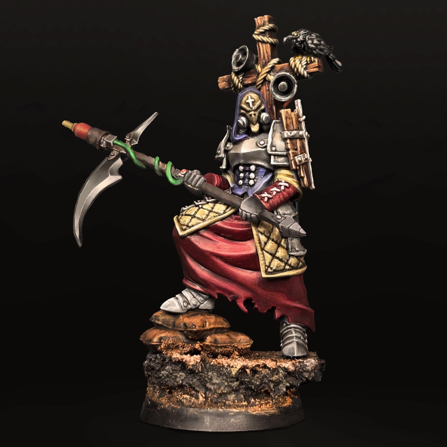 The Crowfather - Prophet of War - 3D printed miniature  - Wargaming - Trench Grimdark