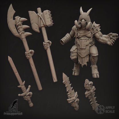 The Court - Yokes Fiends Demon Warriors - 3D printed Grimdark Miniature