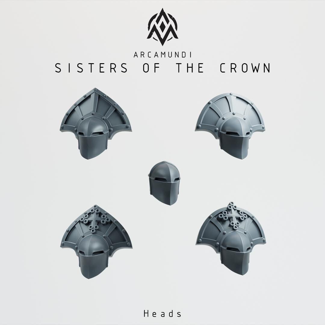 Sisters of the Crown Nuns by Arcamundi - 3D printed Grimdark Miniature