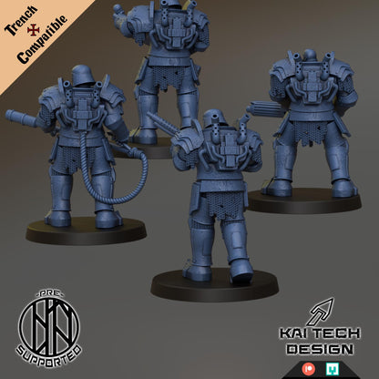 Holy Warband - 21x Grimdark miniature - 3D printed Grimdark Miniature