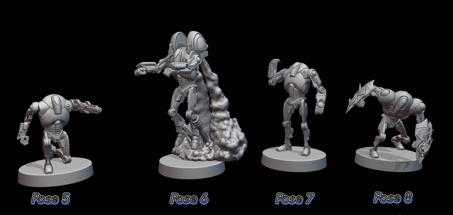 B2 Class Battle Droids by Galacit Armory - Compatible with Star Wars Legion