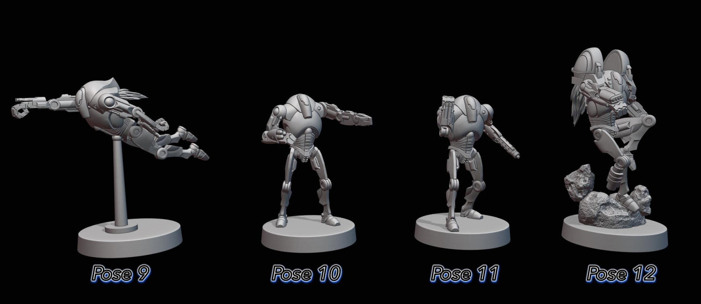 B2 Class Battle Droids by Galacit Armory - Compatible with Star Wars Legion