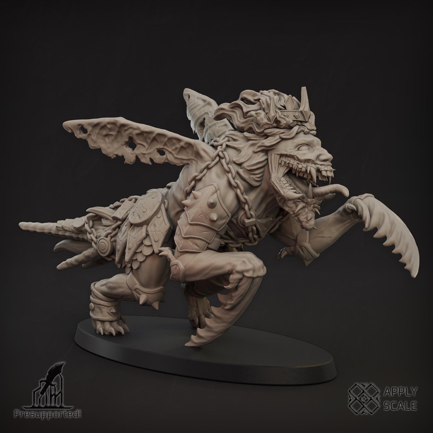 The Court - Hell Beast - 3D printed Grimdark Miniature