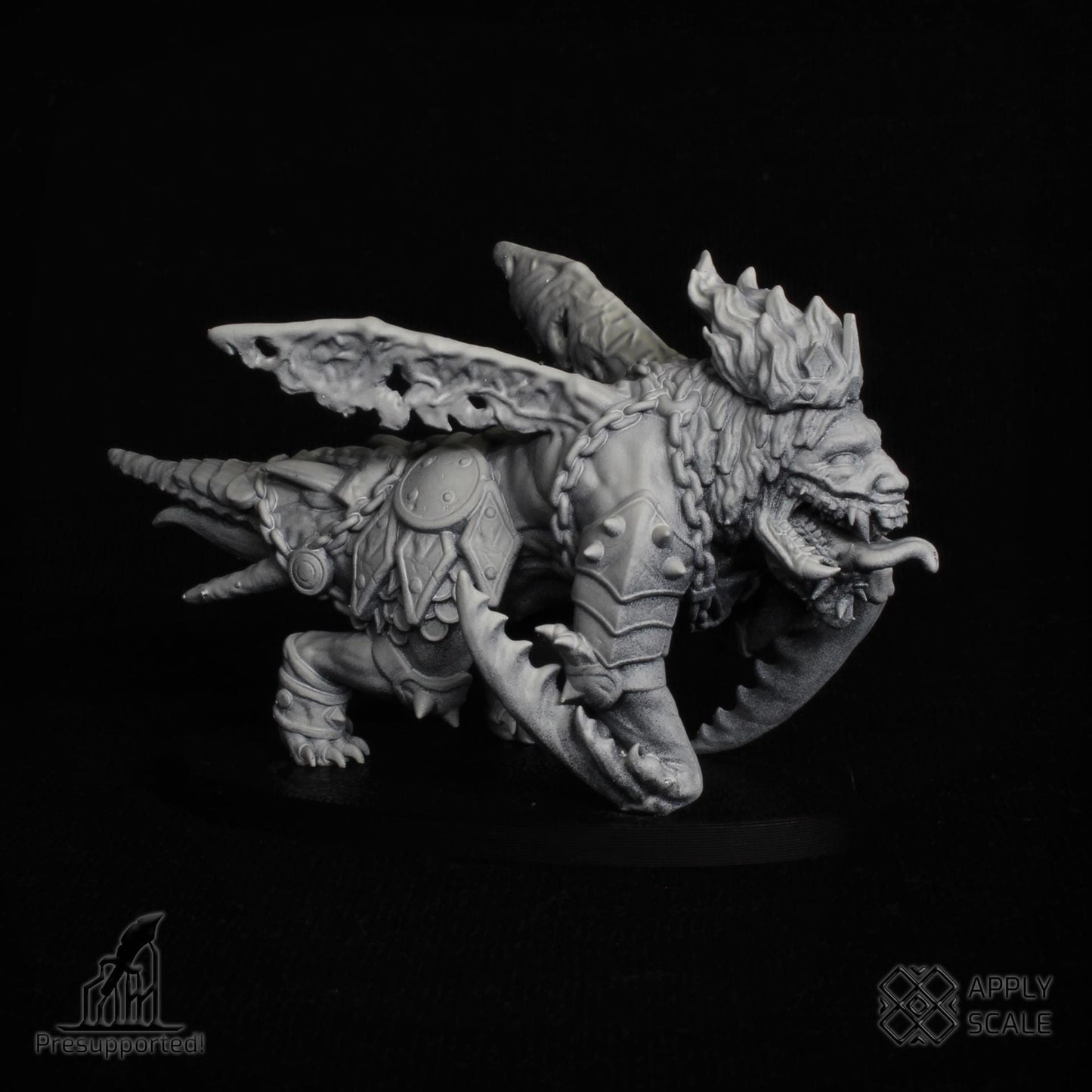 The Court - Hell Beast - 3D printed Grimdark Miniature