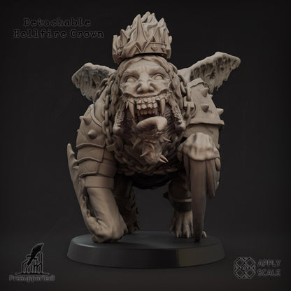 The Court - Hell Beast - 3D printed Grimdark Miniature