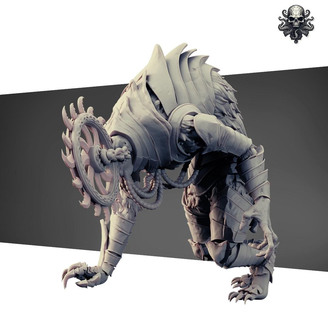 Hollowed legion - WarWolf - 3D printed miniature  - Wargaming - Trench Grimdark