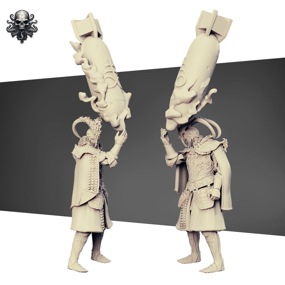 Hollowed legion - Artilery Warlock by Realsteone - 3D Printed miniature Trench compatible