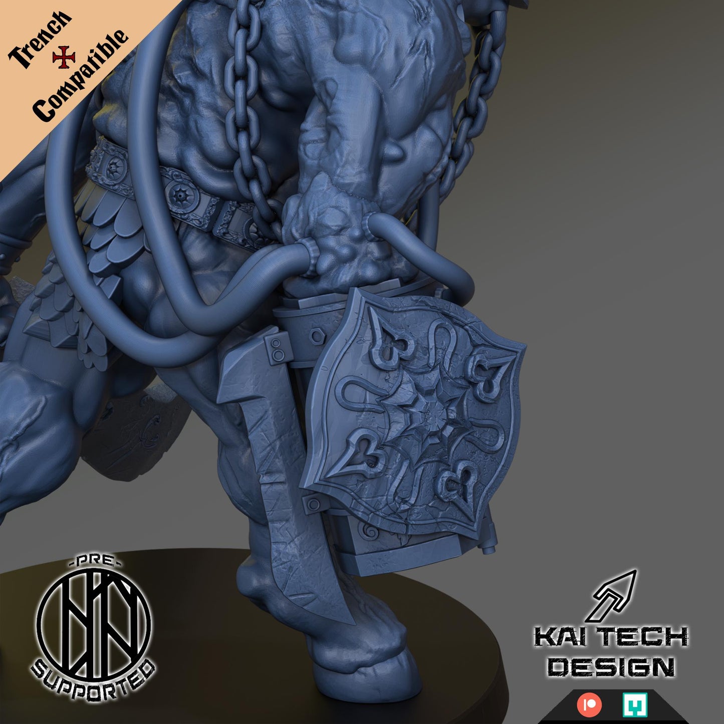 The Emirates warband - 3D printed miniature  - Wargaming - Trench Grimdark