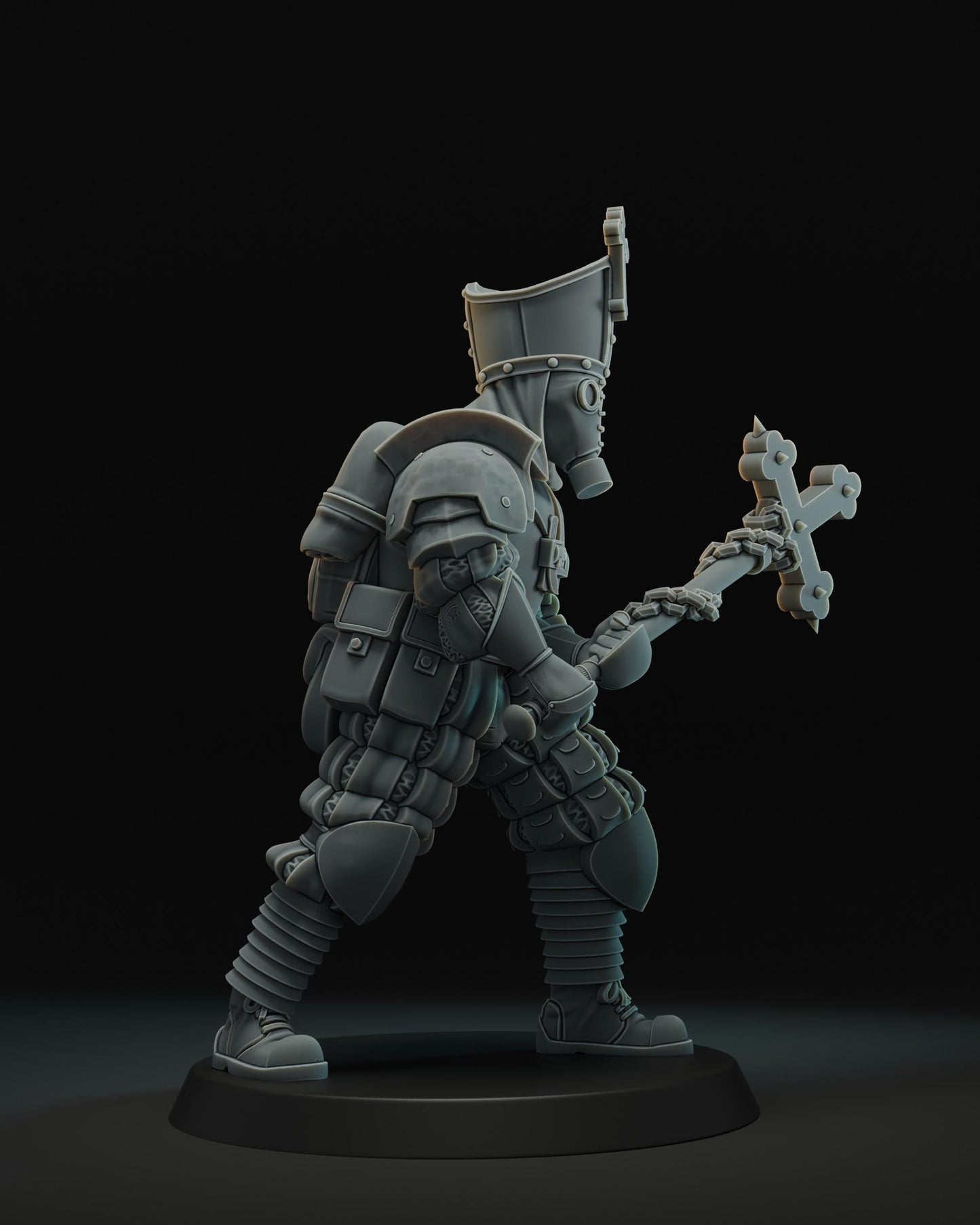 Papal Battle Cleric - 3D printed Grimdark Miniature