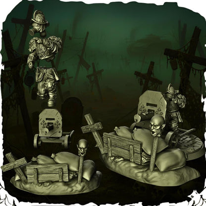 Papal Stormtroopers - 3D printed miniature  - Wargaming - Trench Grimdark
