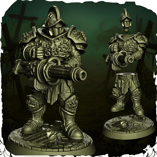 Papal Heavy mechanized units - 3D printed miniature  - Wargaming - Trench Grimdark