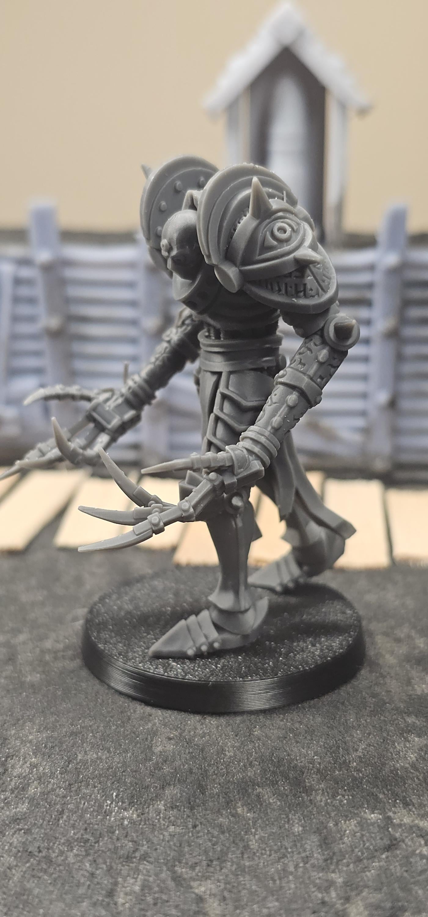 Warlock of Goetic Arts - 3D printed miniature  - Wargaming - Trench Grimdark - 3D printed Grimdark Miniature