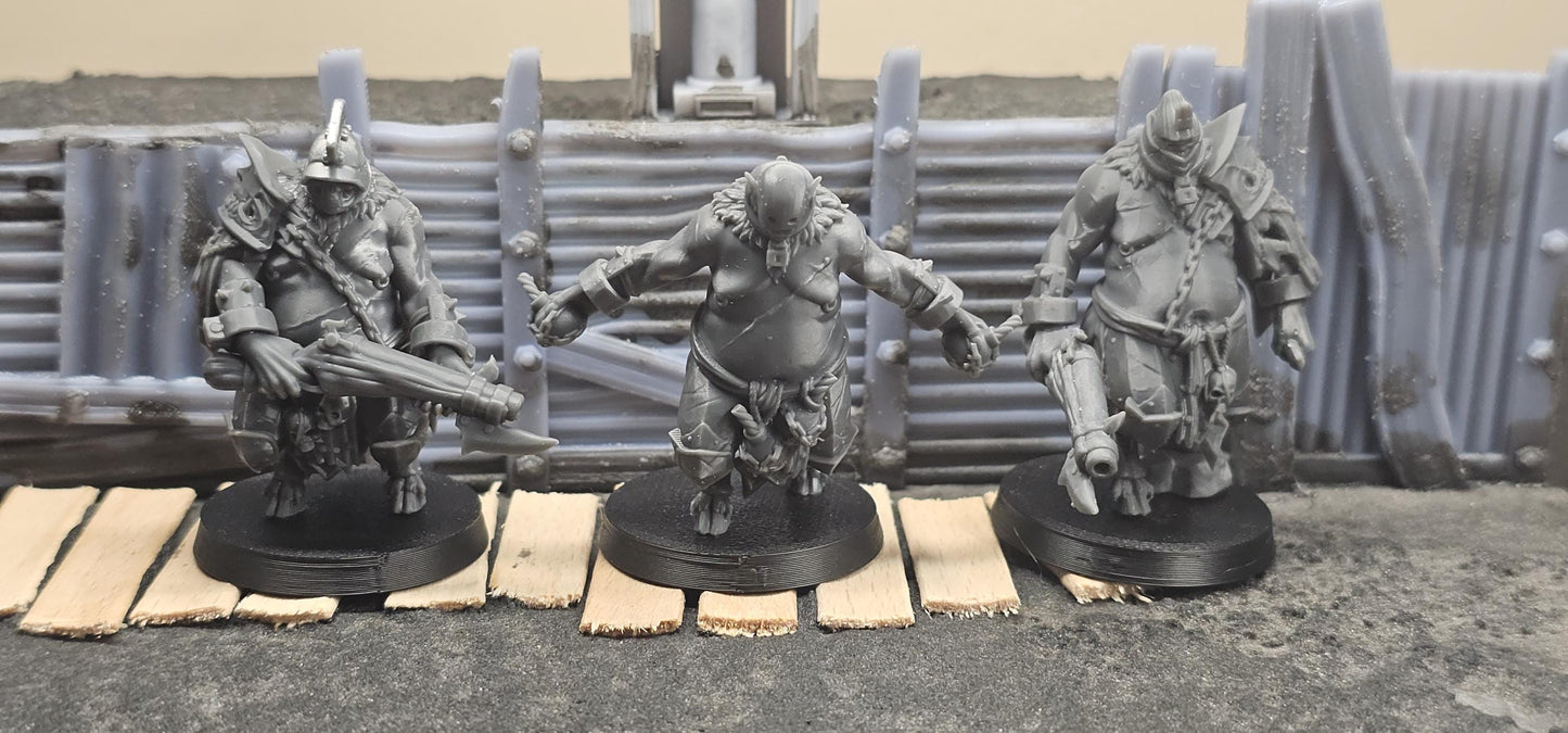 The Court - Demonic Slaves Ranged - 3D printed miniature  - Wargaming - Trench Grimdark