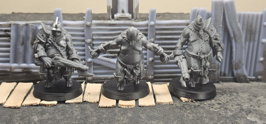 The Court - Demonic Slaves Ranged - 3D printed miniature  - Wargaming - Trench Grimdark