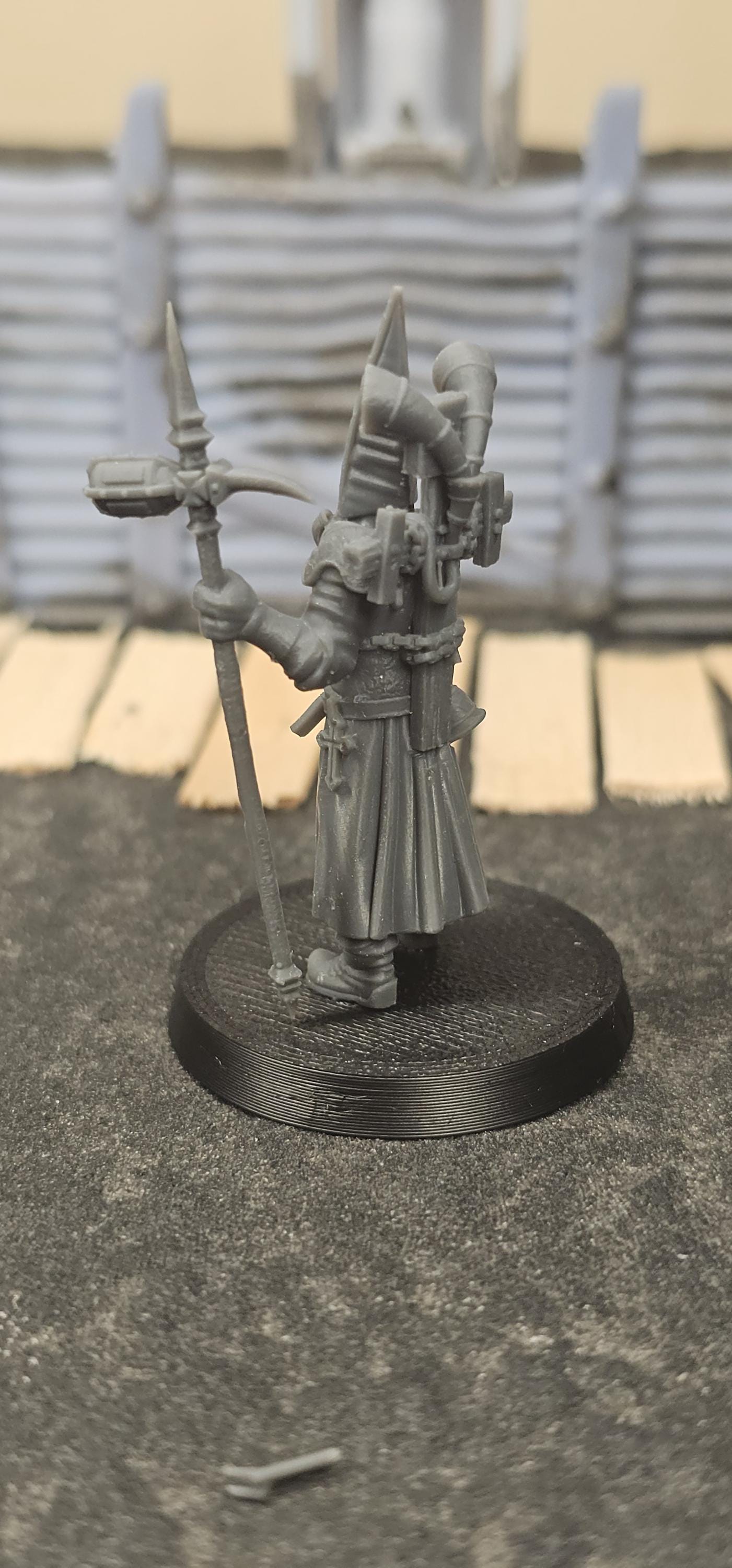 Pilgrim War Preacher - 3D printed miniature  - Wargaming - Trench Grimdark