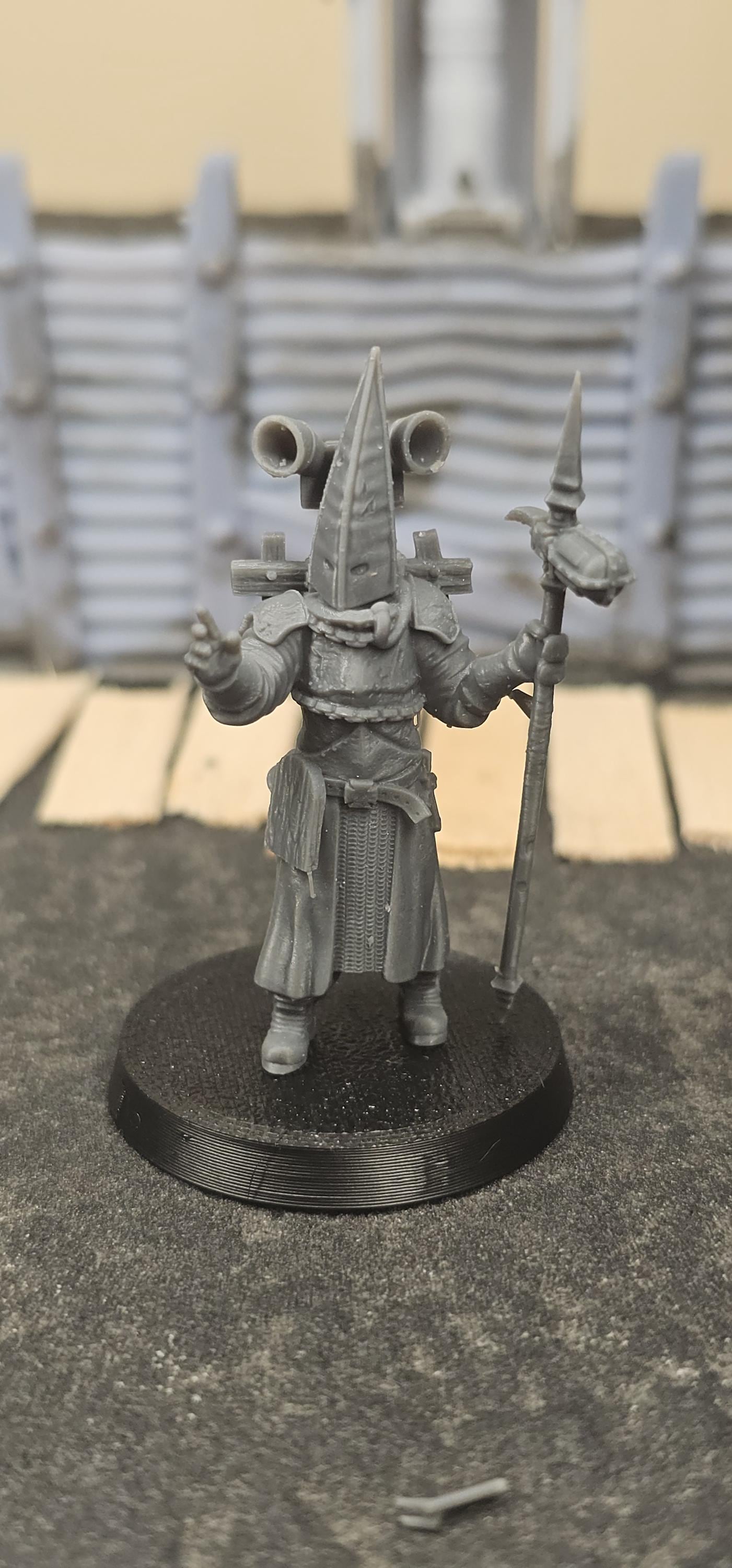 Pilgrim War Preacher - 3D printed miniature  - Wargaming - Trench Grimdark