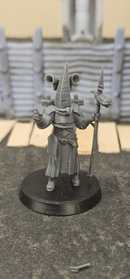 Pilgrim War Preacher - 3D printed miniature  - Wargaming - Trench Grimdark