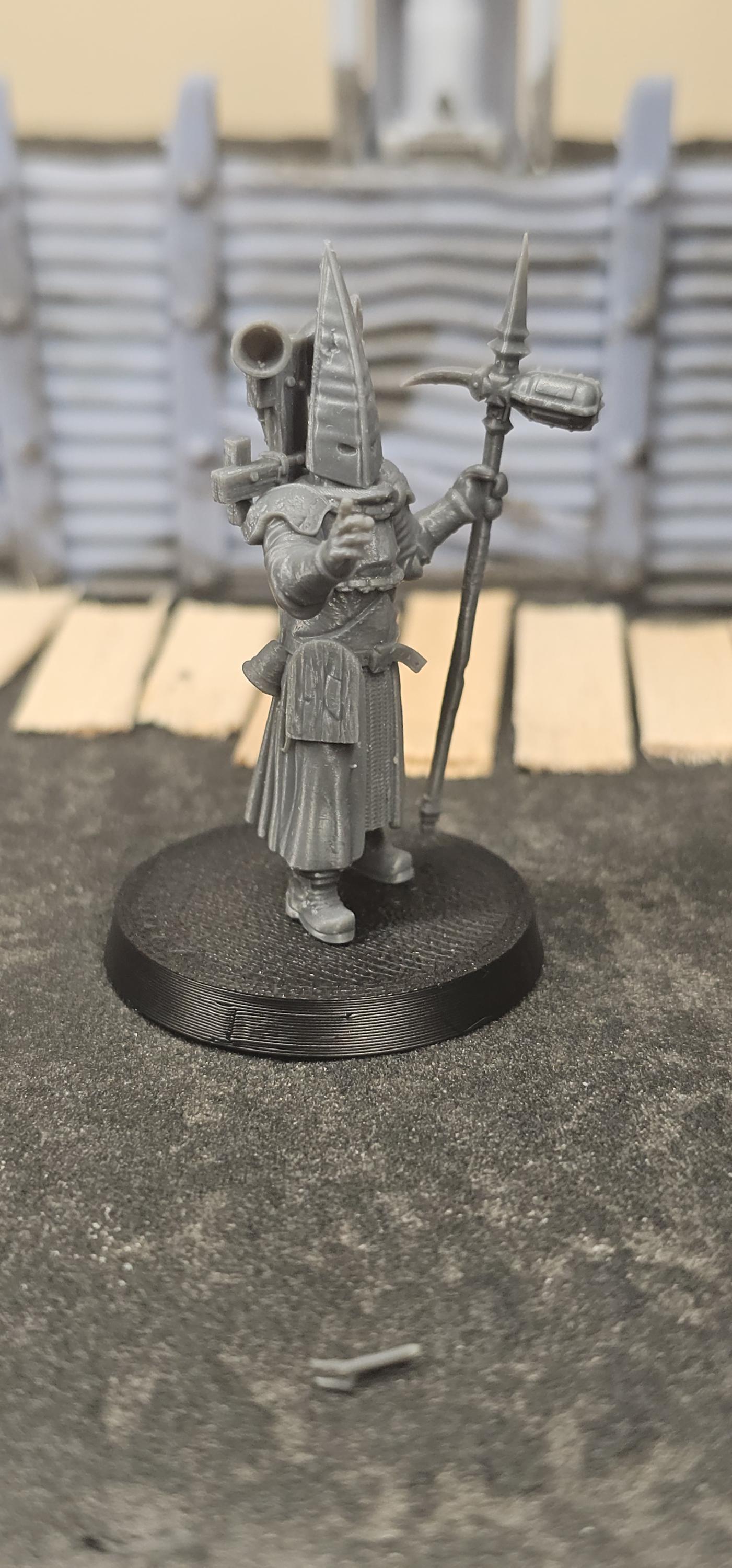 Pilgrim War Preacher - 3D printed miniature  - Wargaming - Trench Grimdark
