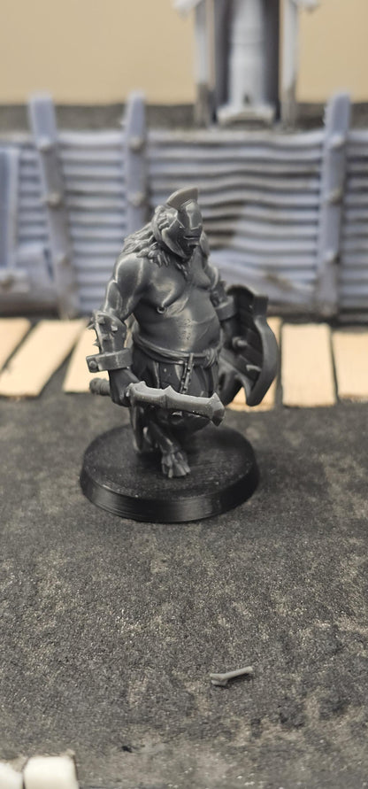 The Court - Demonic Slaves soldiers - 3D printed miniature  - Wargaming - Trench Grimdark - 3D printed Grimdark Miniature