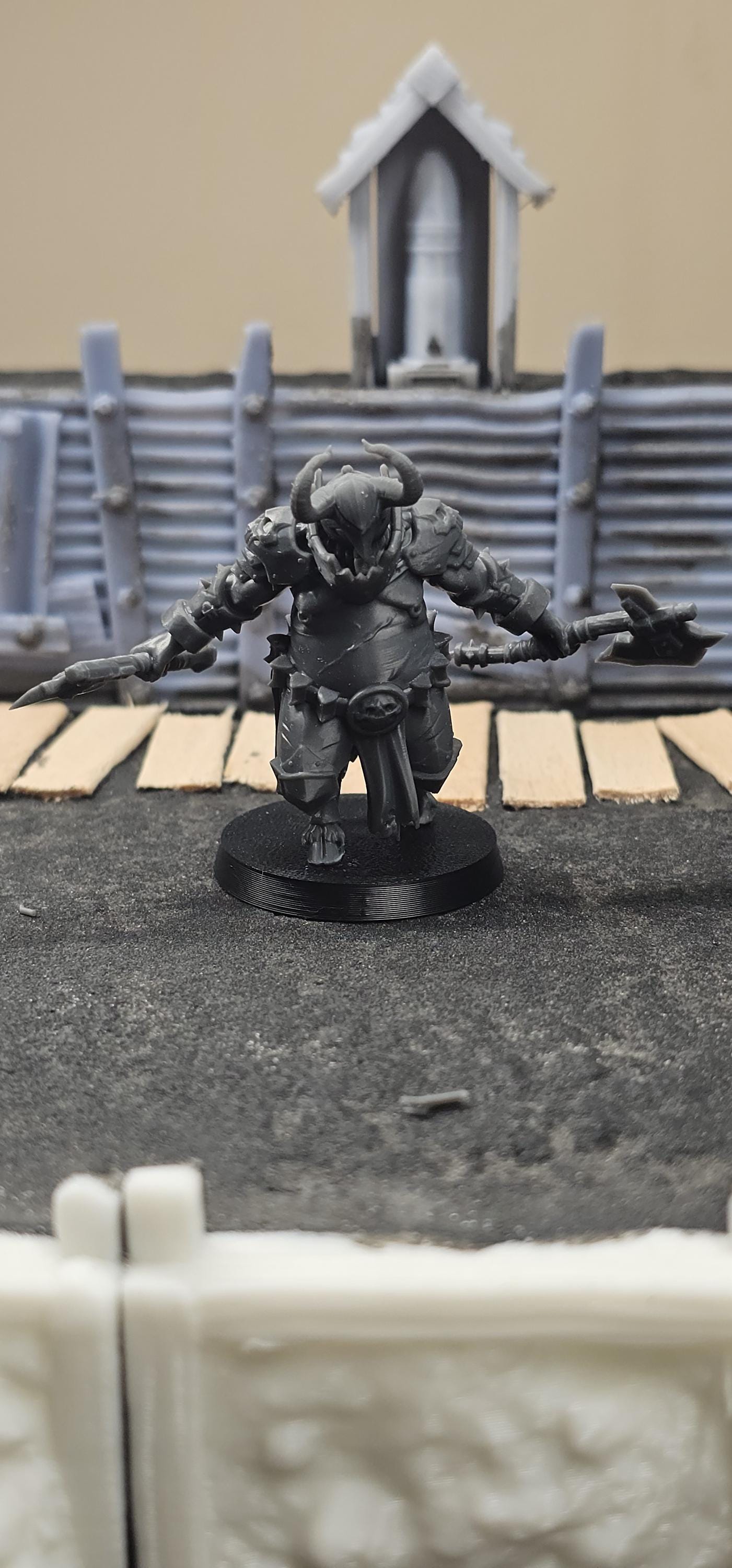 The Court - Demonic Slaves soldiers - 3D printed miniature  - Wargaming - Trench Grimdark - 3D printed Grimdark Miniature