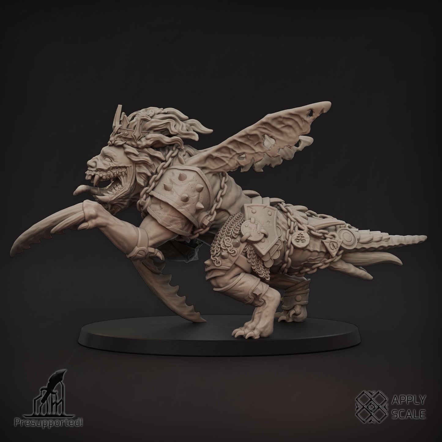 The Court - Hell Beast - 3D printed Grimdark Miniature