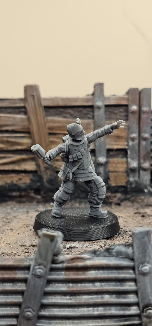 Combat engineer - 3D printed miniature  - Wargaming - Trench Grimdark