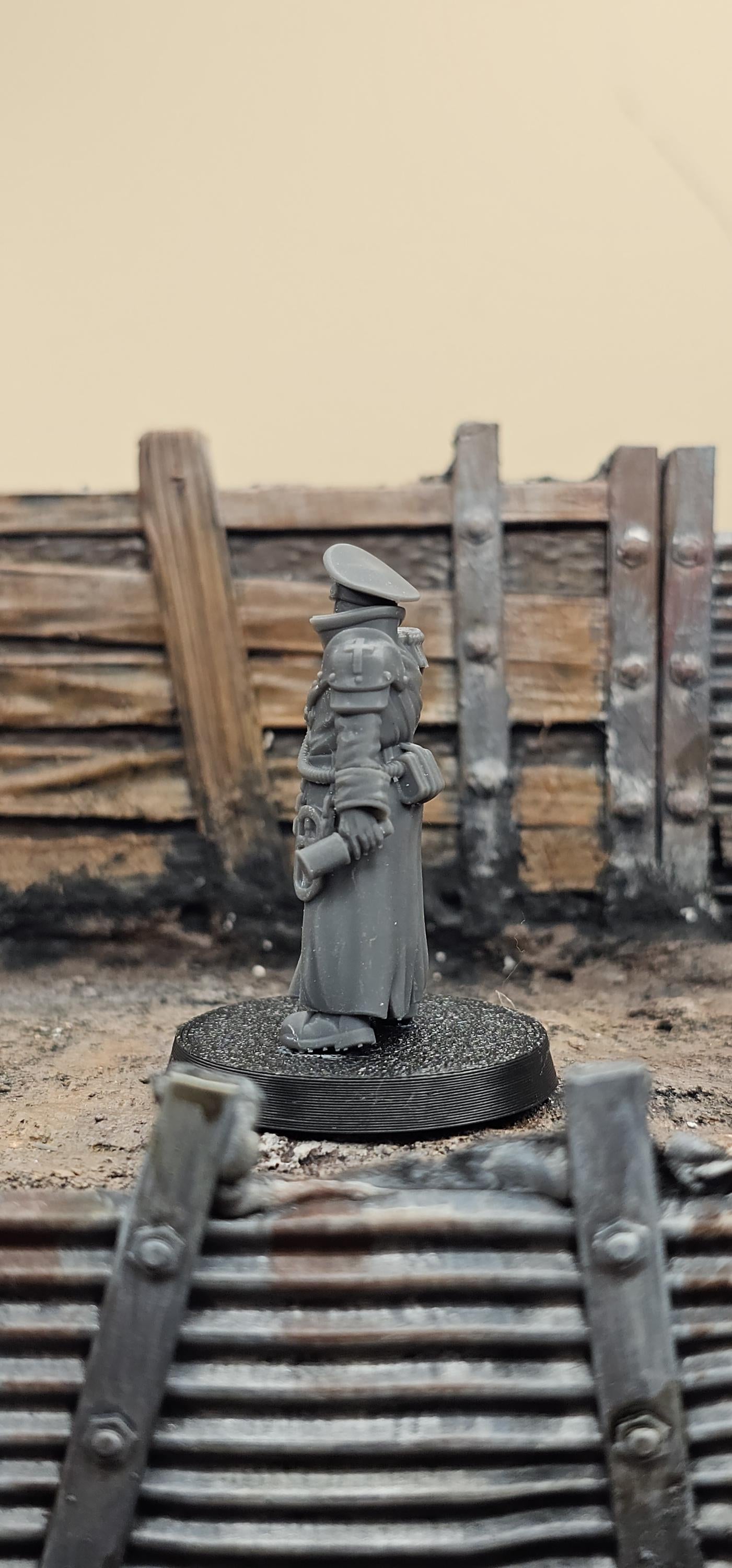 Ltn. Pachomy Zhukov - 3D printed Grimdark Miniature