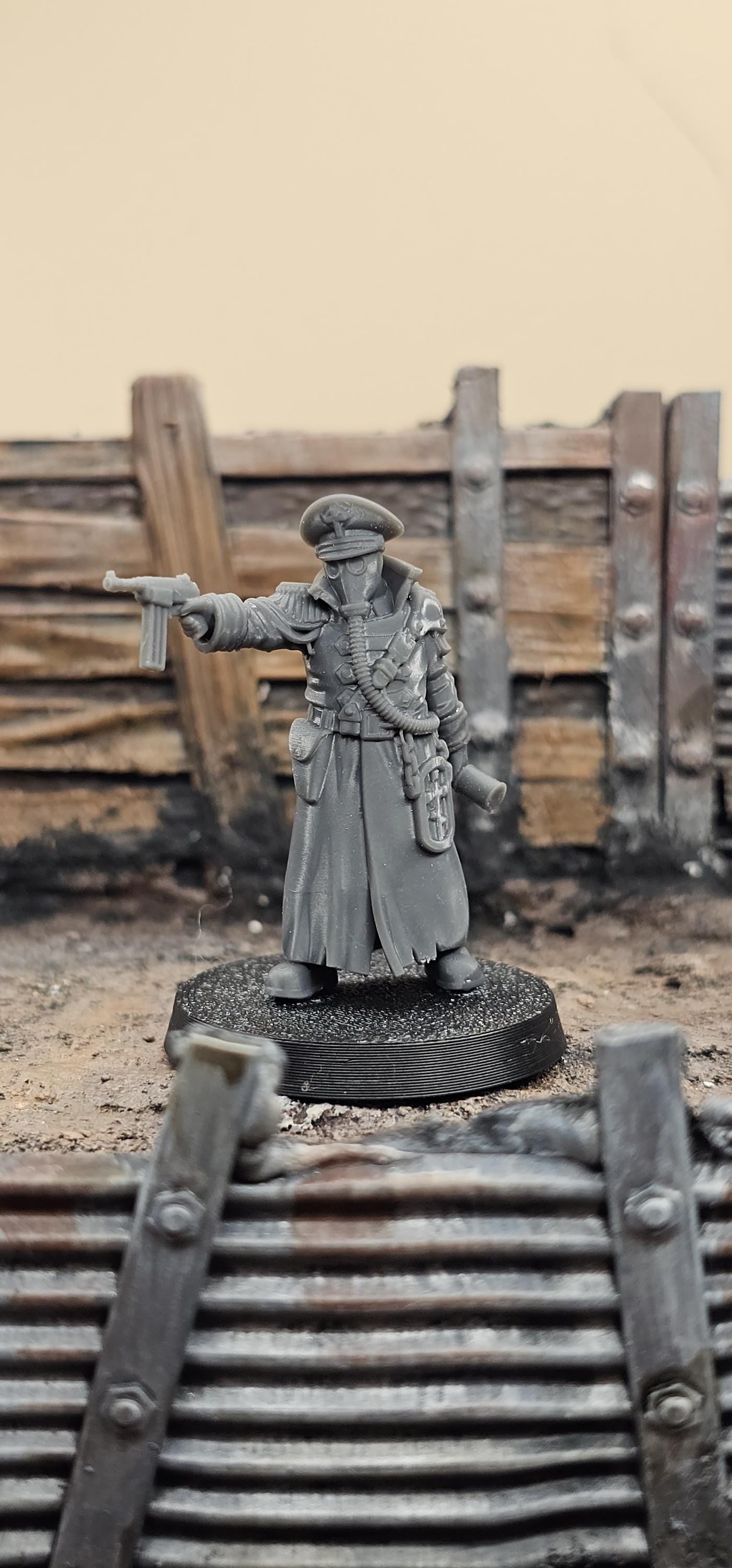Ltn. Pachomy Zhukov - 3D printed Grimdark Miniature
