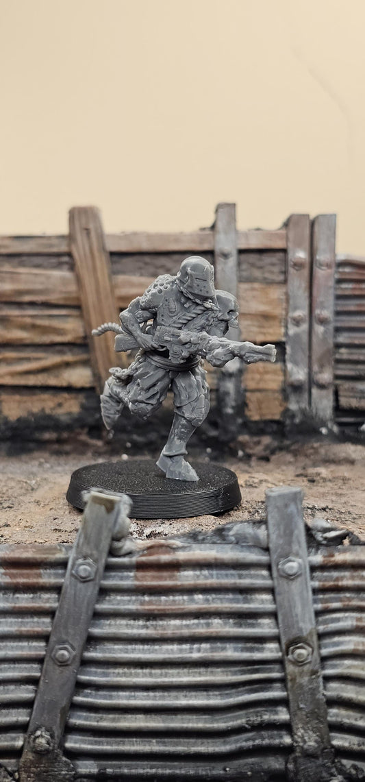 Corpse ranged Guard - 3D printed miniature  - Wargaming - Trench Grimdark