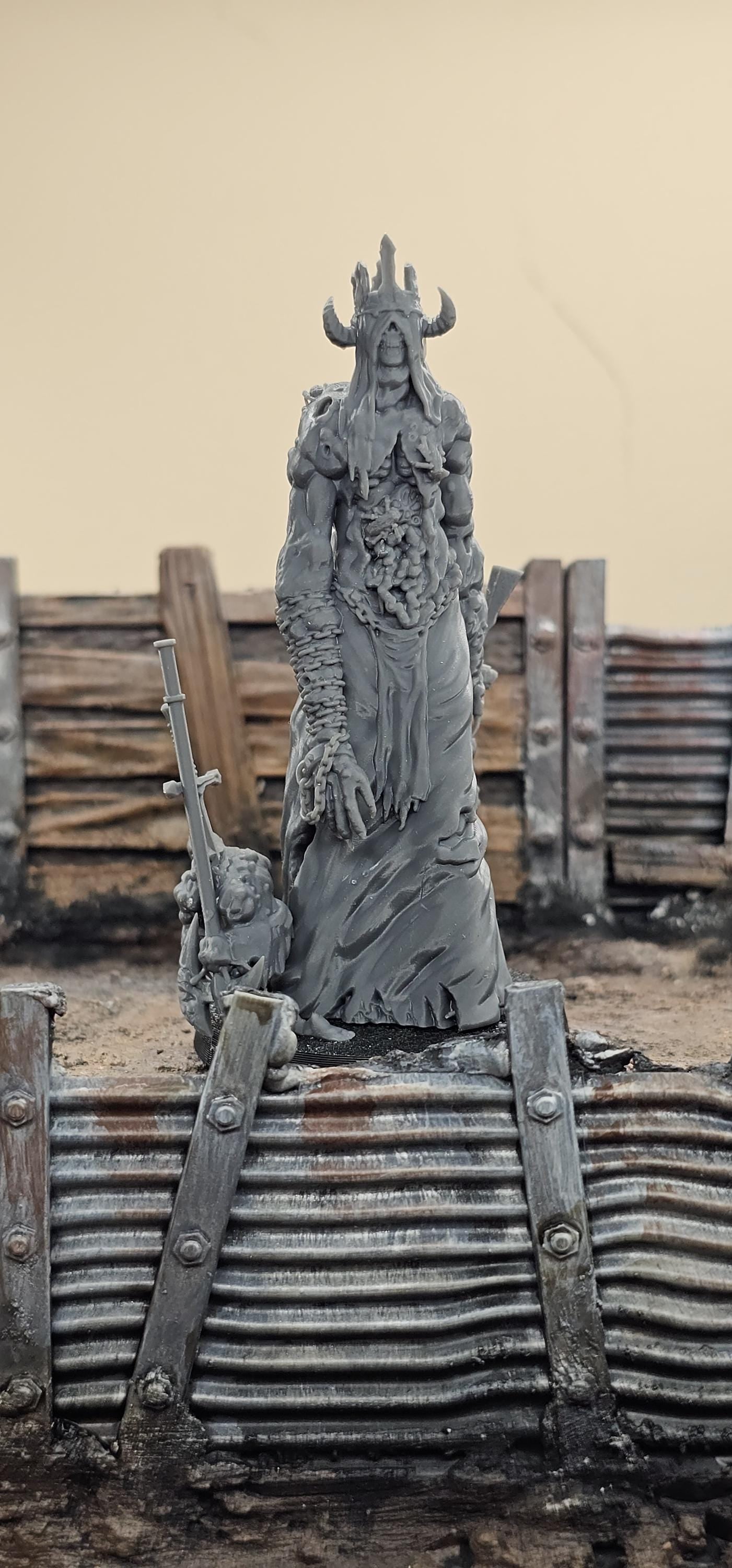 Grail - Tumour Lord - 3D printed miniature  - Wargaming - Trench Grimdark