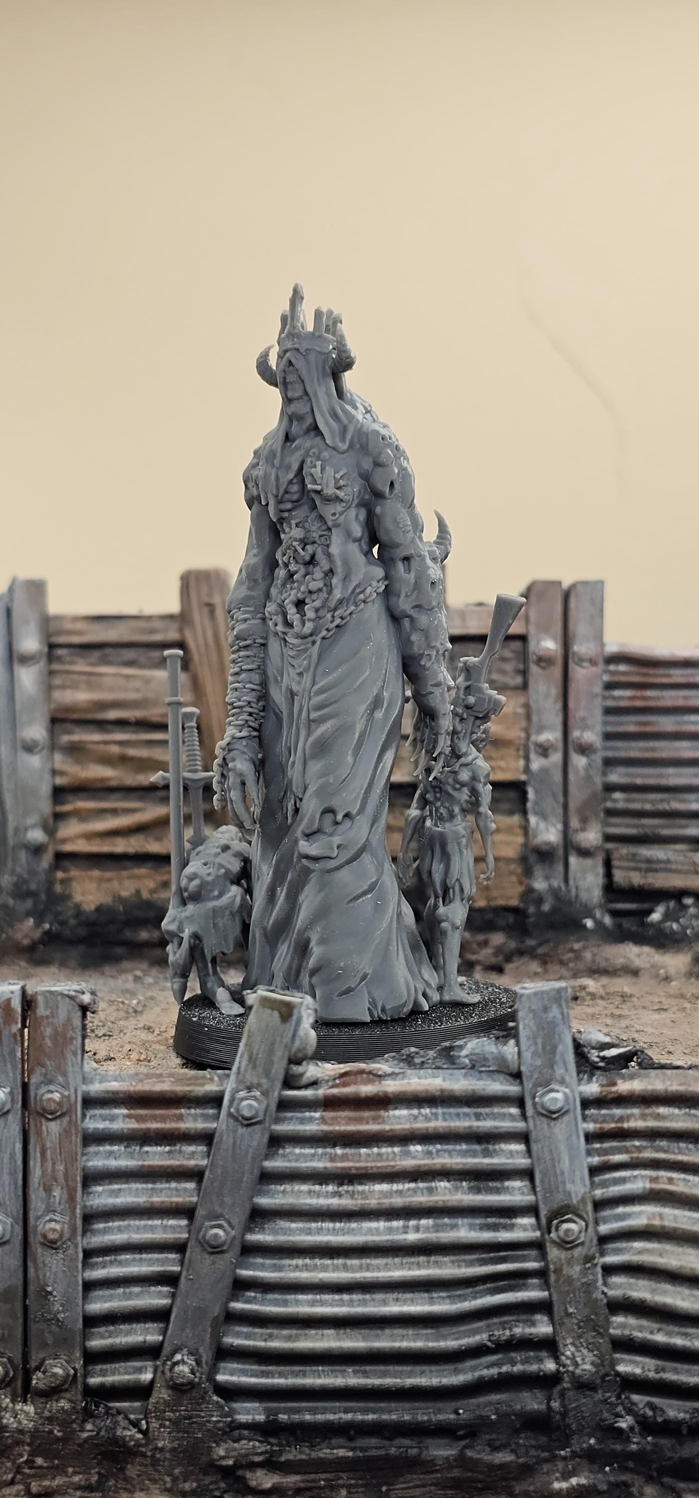 Grail - Tumour Lord - 3D printed miniature  - Wargaming - Trench Grimdark