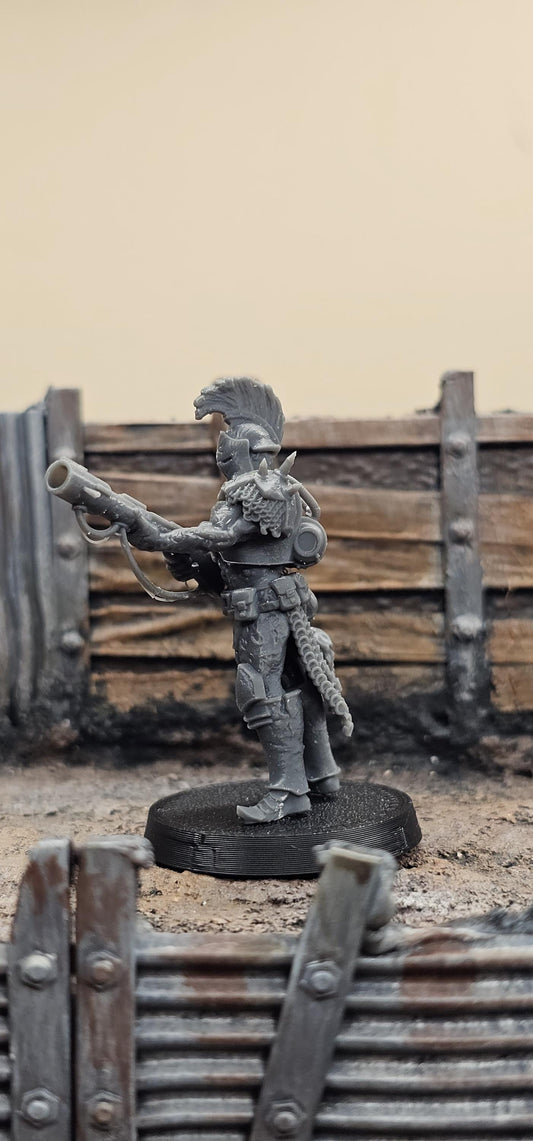 Heretics Anointed Knight with Granade Launcher - 3D printed Grimdark Miniature