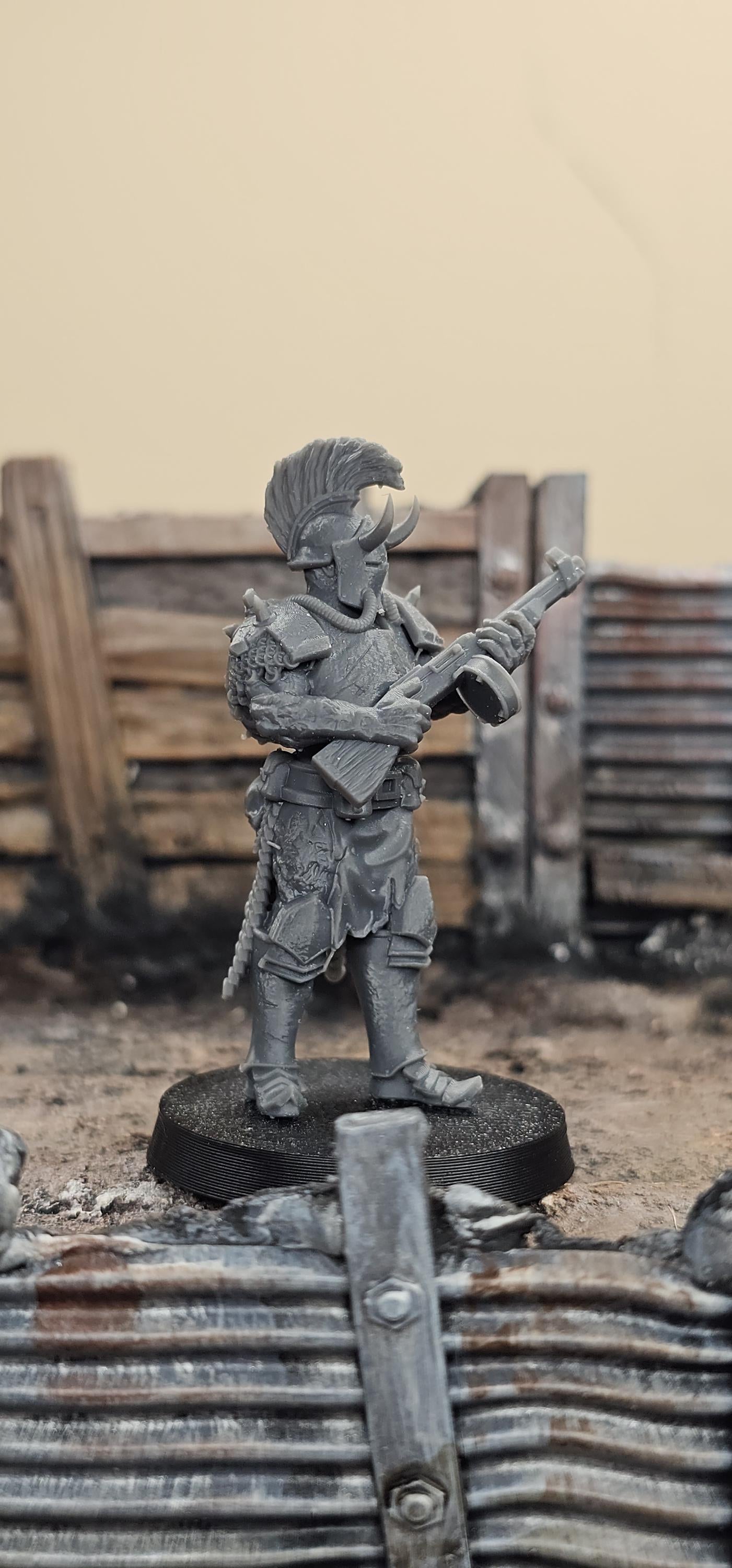 Heretics Anointed Knight Smg - 3D printed Grimdark Miniature