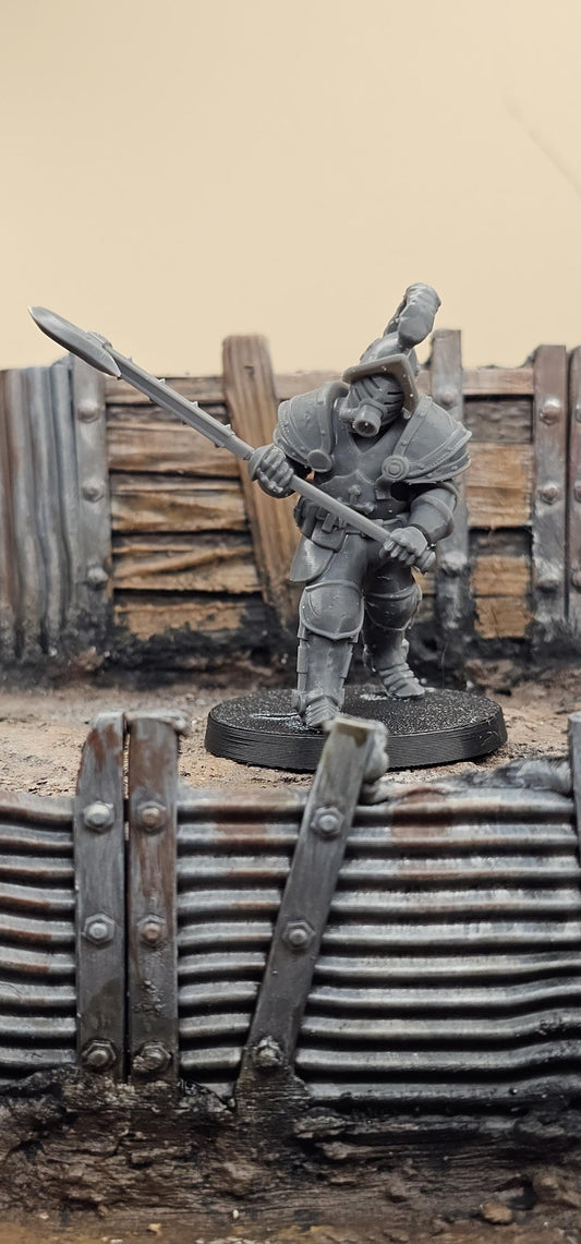 Heavy Infantry - 3D printed miniature  - Wargaming - Trench Grimdark