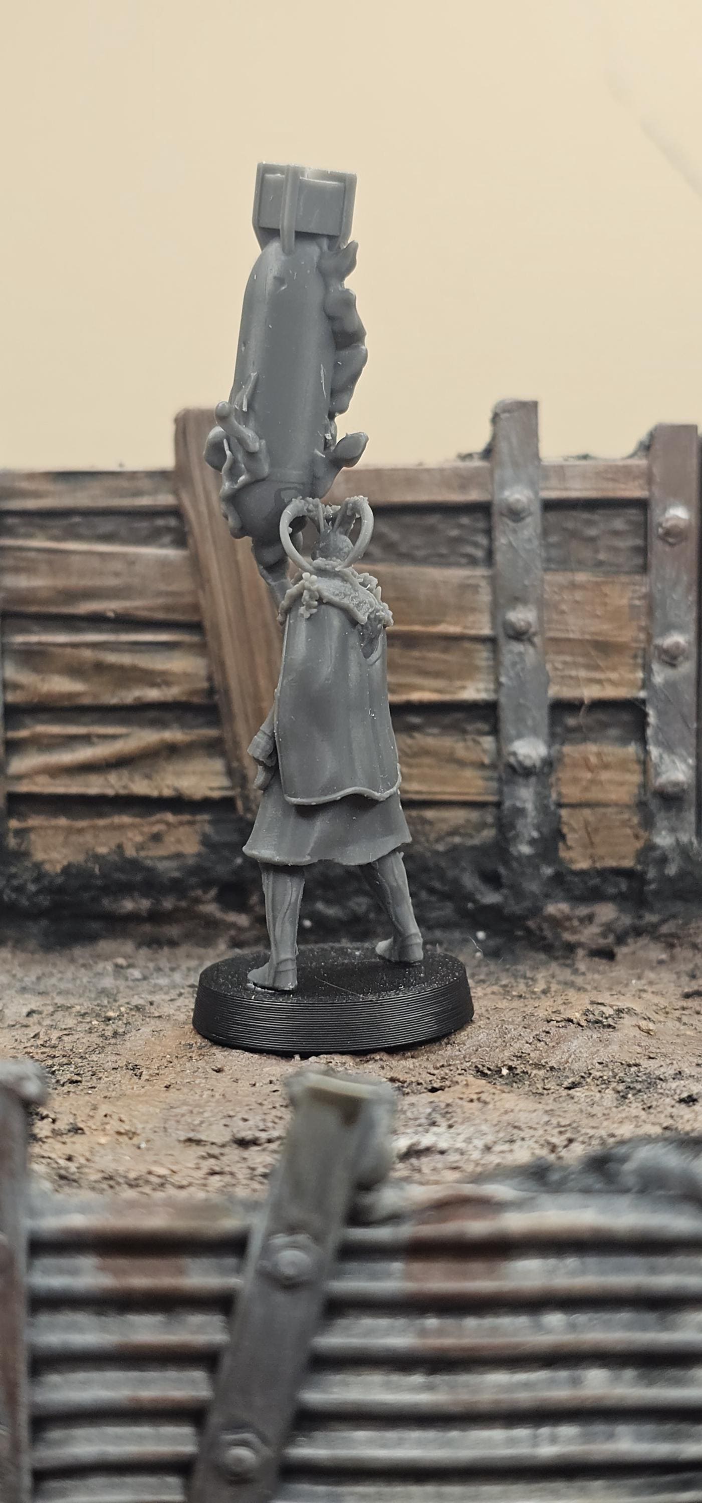 Hollowed legion - Artilery Warlock by Realsteone - 3D Printed miniature Trench compatible