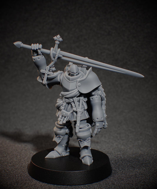 Highlander Heavy Infantry by Funduk25/Dimomondels - 3D printed Grimdark miniature